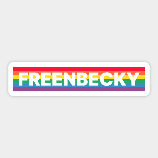 LGBT Pride Rainbow x Freenbecky Gap the Series Sticker